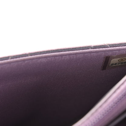 Chanel Iridescent Lambskin Quilted Reissue Wallet On Chain WOC Light Purple 11 of 13