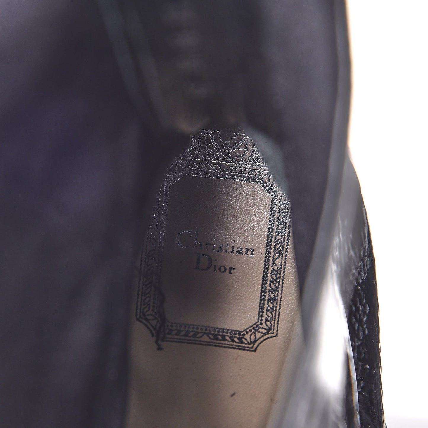 Patent Crystal Short Boots 38 Black