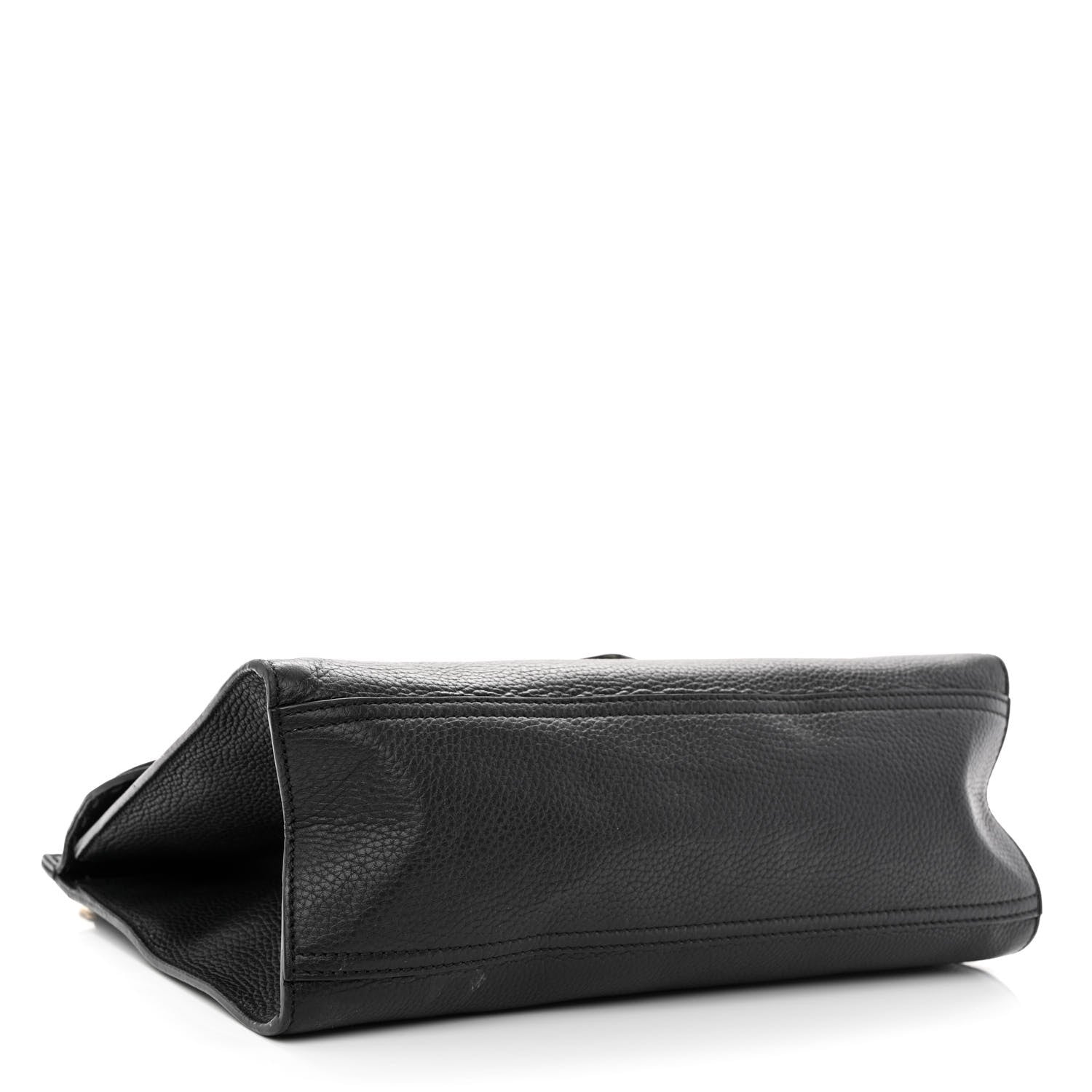 Gucci Calfskin Small GG Marmont Top Handle Bag Black 4 of 15