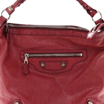 Balenciaga Agneau Giant 12 Silver Hardware Day Hobo Cassis 8 of 16