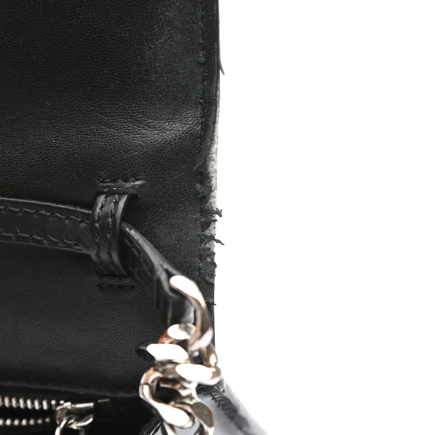 Calfskin Montage Print Small TB Bag Black