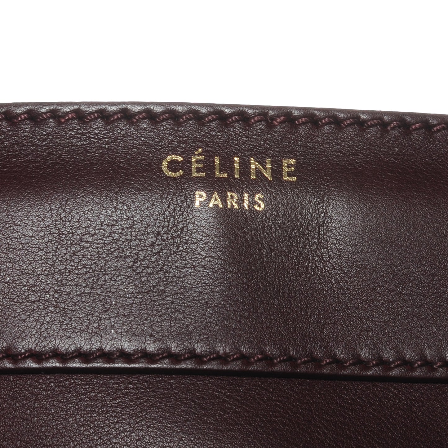Smooth Calfskin Shoulder Luggage Burgundy