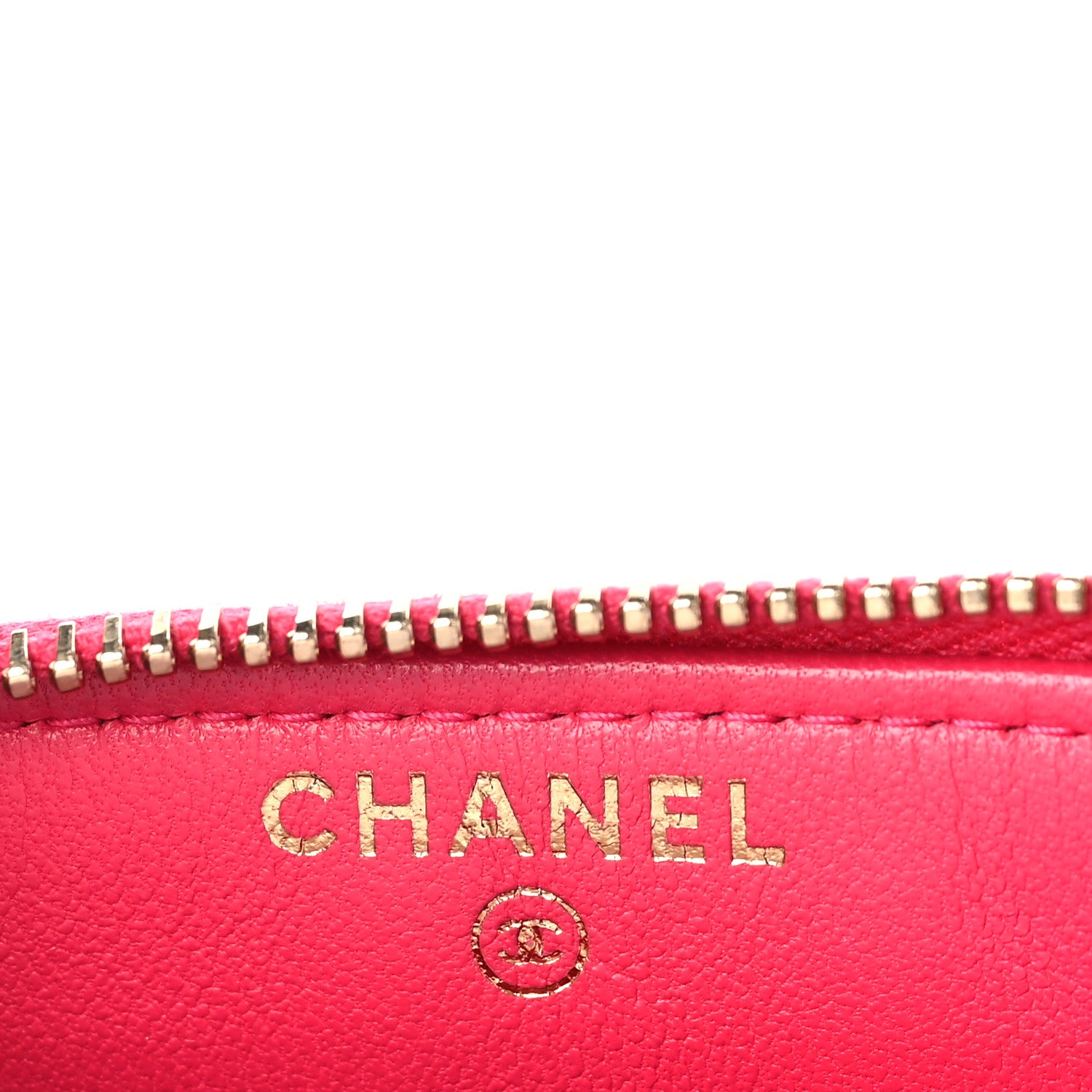 Chanel Lambskin Quilted Small Boy Zipped Pouch Dark Pink 6 of 11