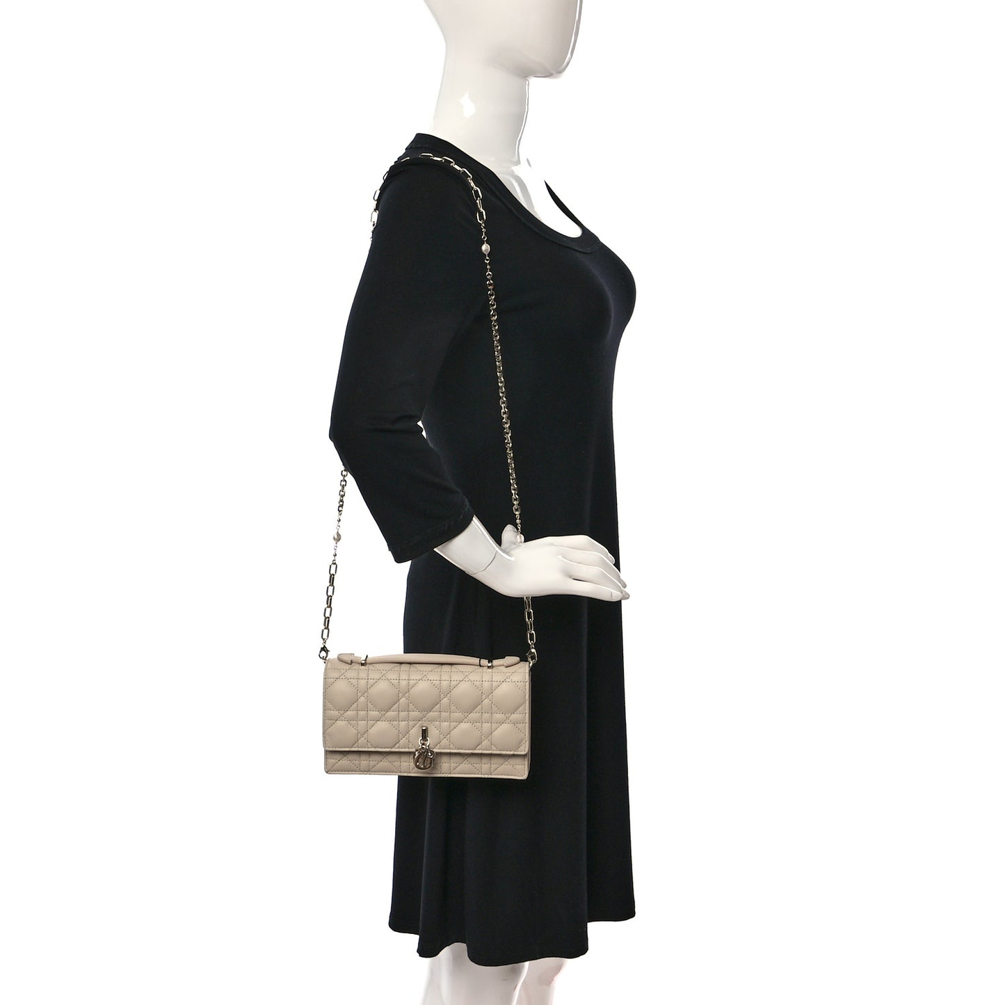Lambskin Cannage Mini My Dior Bag Sand