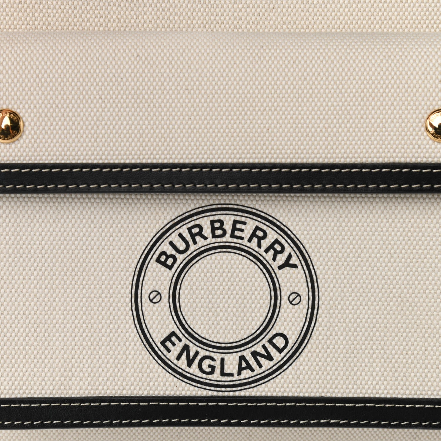 Burberry Canvas Smooth Calfskin Two Tone Mini Pocket Bag Black 13 of 16