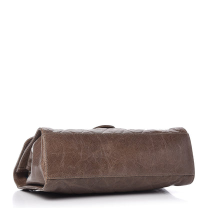 Chanel Crumpled Grained Calfskin Jumbo CC Crave Flap Beige 4 of 10