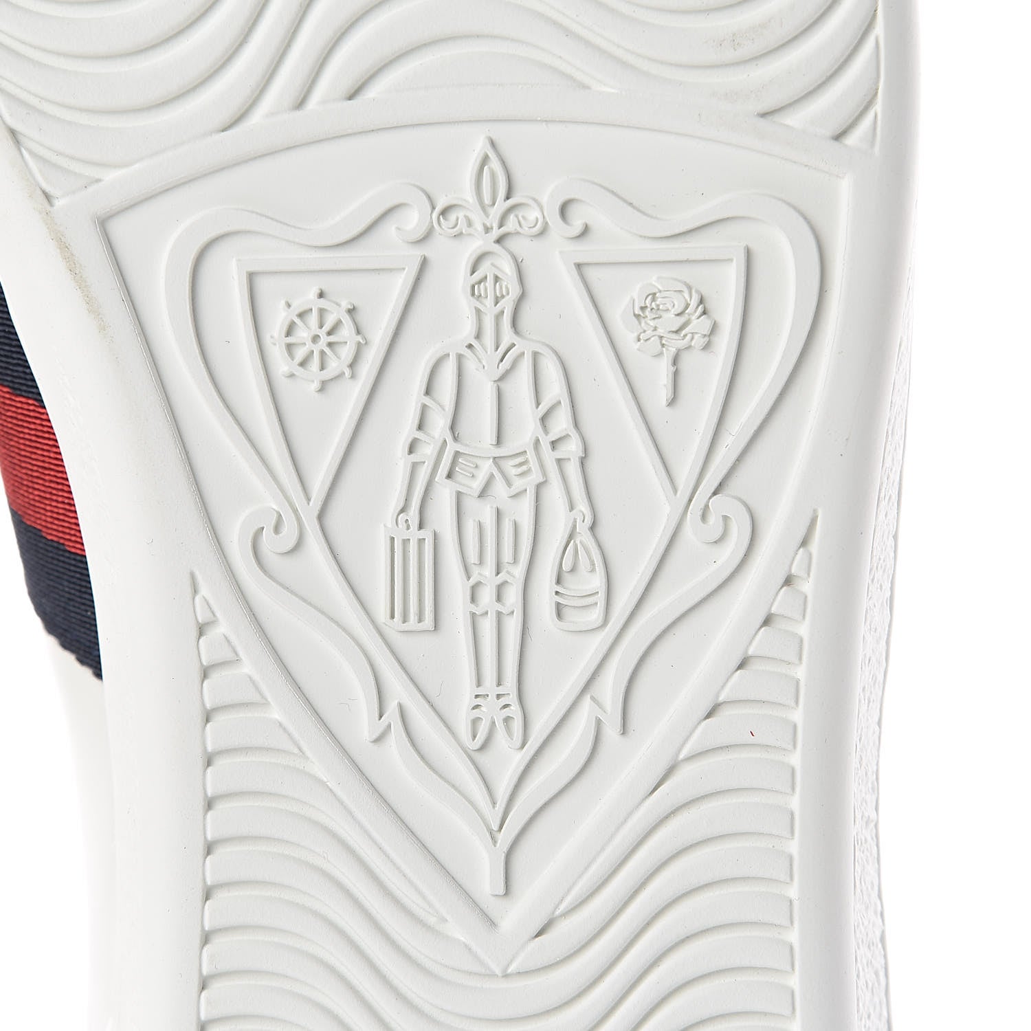 Gucci Calfskin Ayers Blind For Love Embroidered Womens Ace Sneakers 39 White 8 of 10
