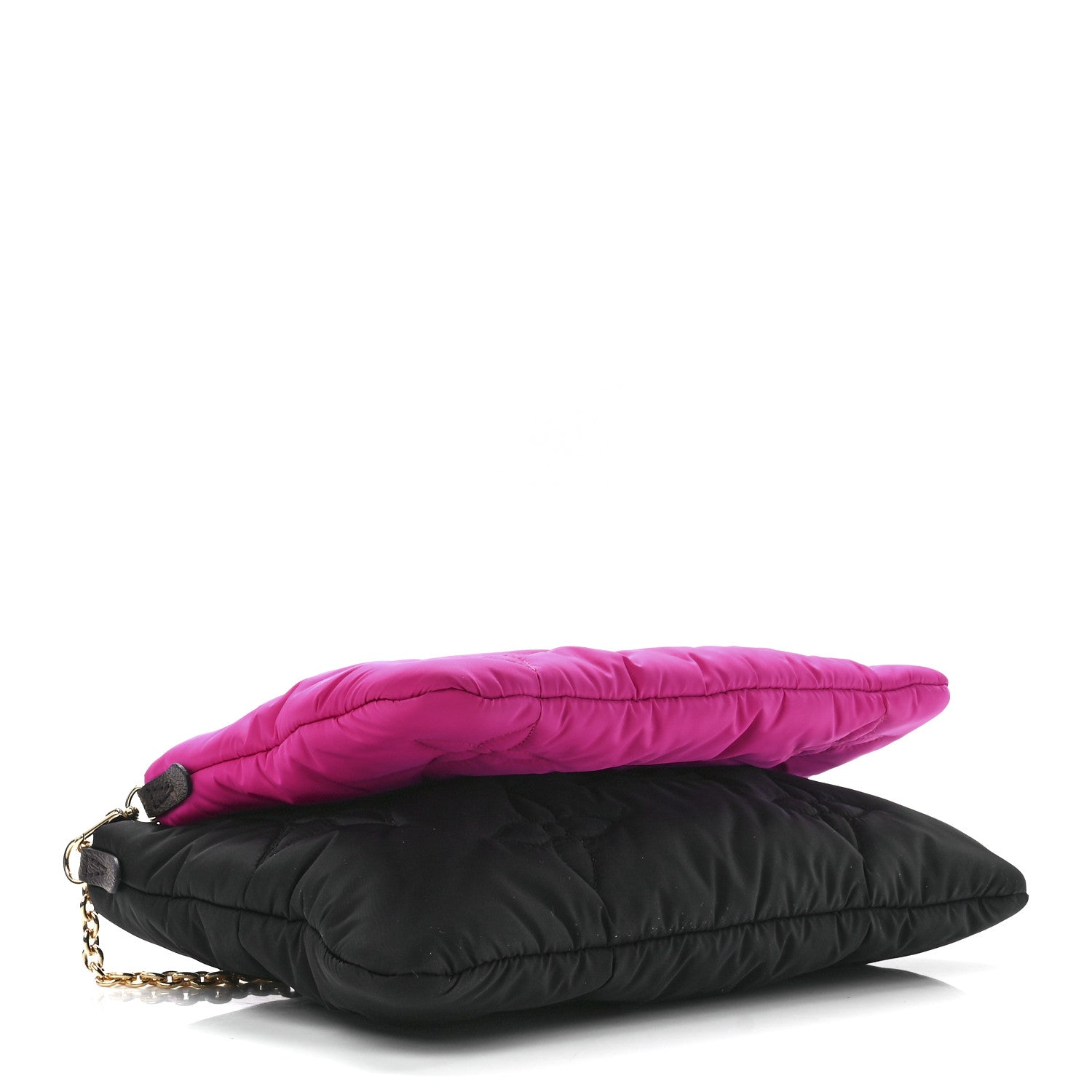Louis Vuitton Econyl Monogram Pillow Maxi Multi Pochette Accessories Black Fuchsia 4 of 12