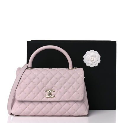 Chanel Caviar Quilted Small Coco Handle Flap Lilas Lilac 10 of 10