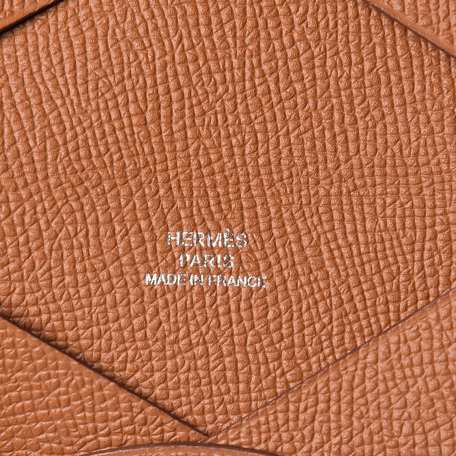 Hermes Epsom Calvi Card Case Gold 6 of 7