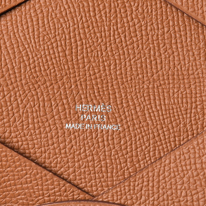 Hermes Epsom Calvi Card Case Gold 6 of 7
