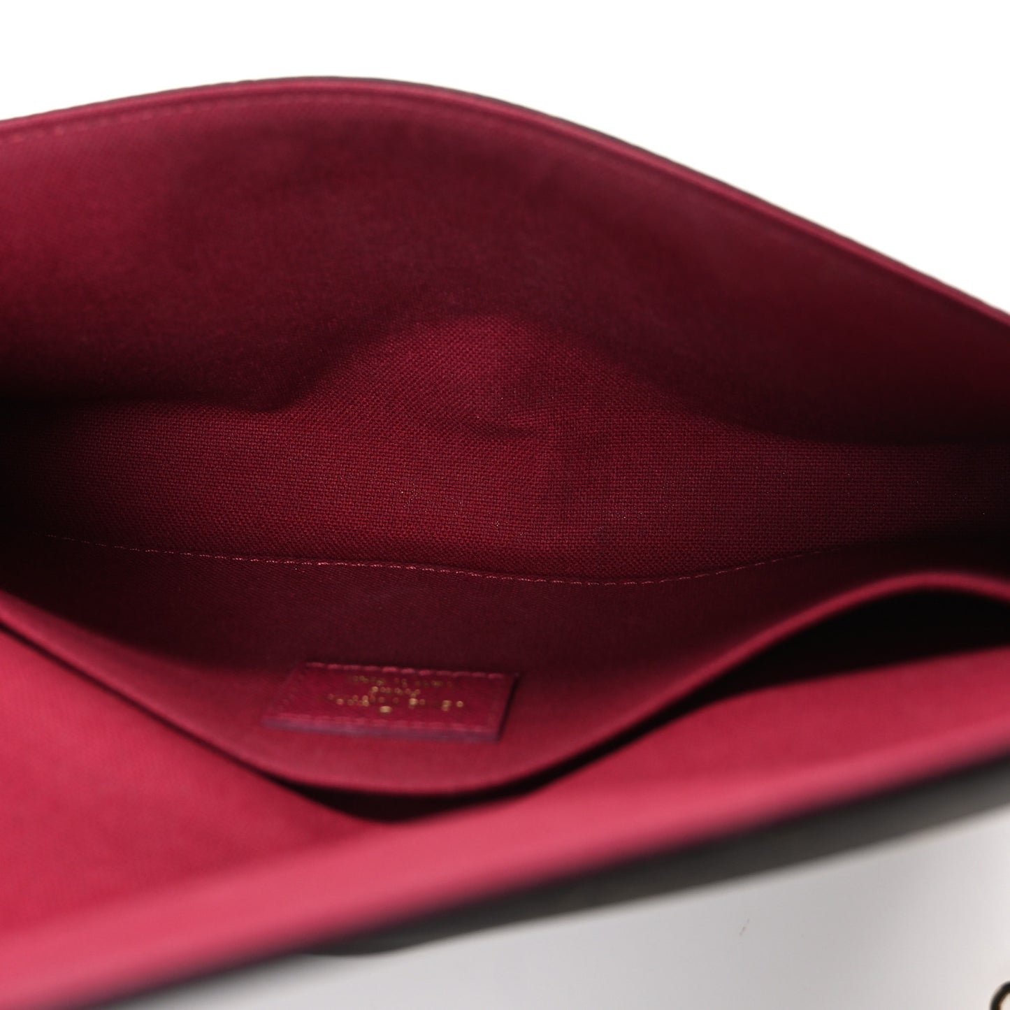 Monogram Pochette Felicie Chain Wallet Fuchsia