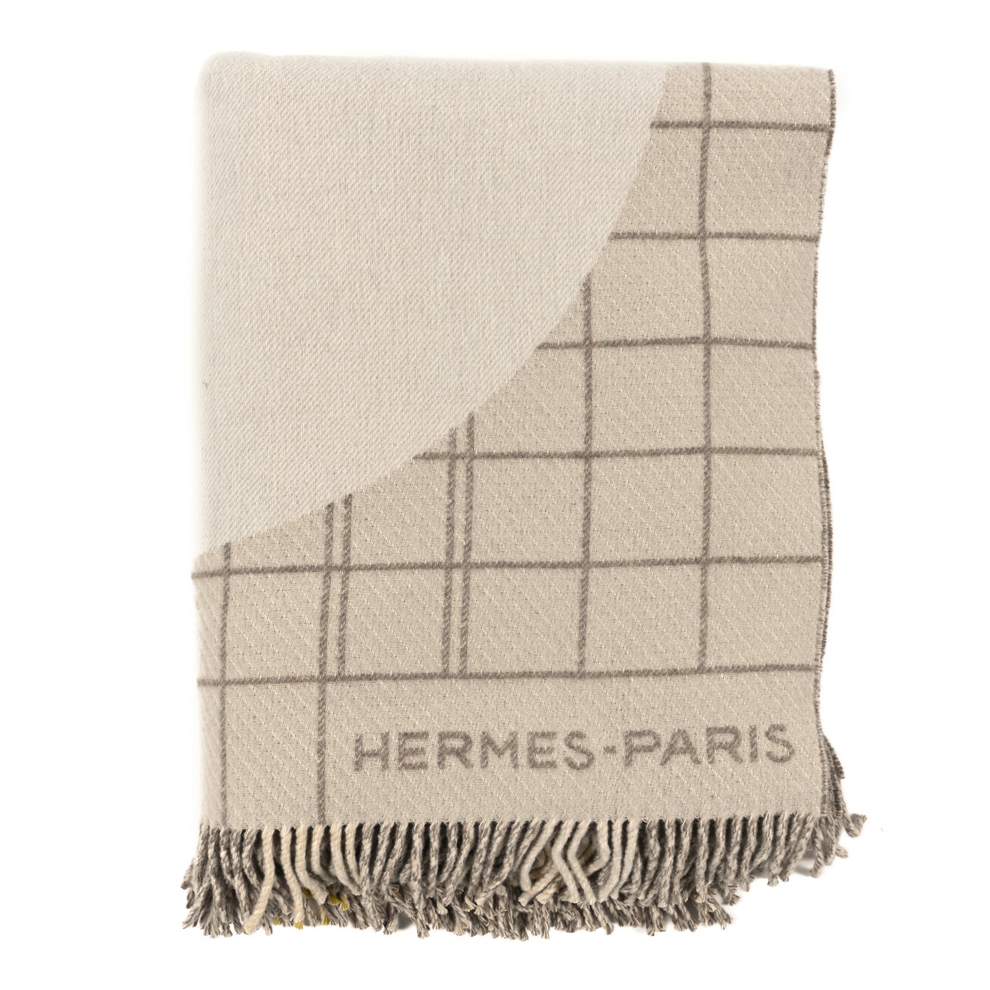 Merinos Wool Cashmere Anchor Chain 17 Blanket Galet