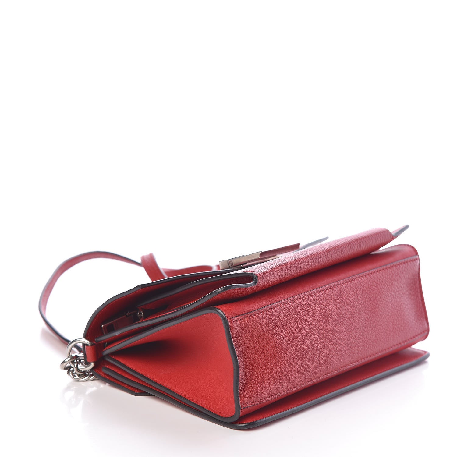 Givenchy Goatskin Small GV3 Shoulder Bag Bright Red 4 of 9