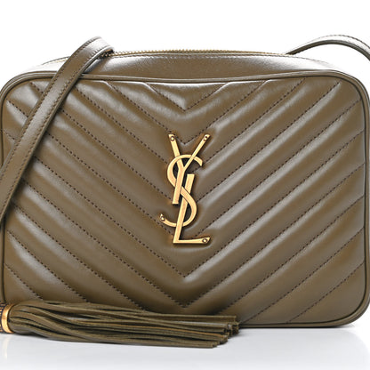 Saint Laurent Calfskin Matelasse Monogram Lou Camera Bag Seaweed 8 of 10