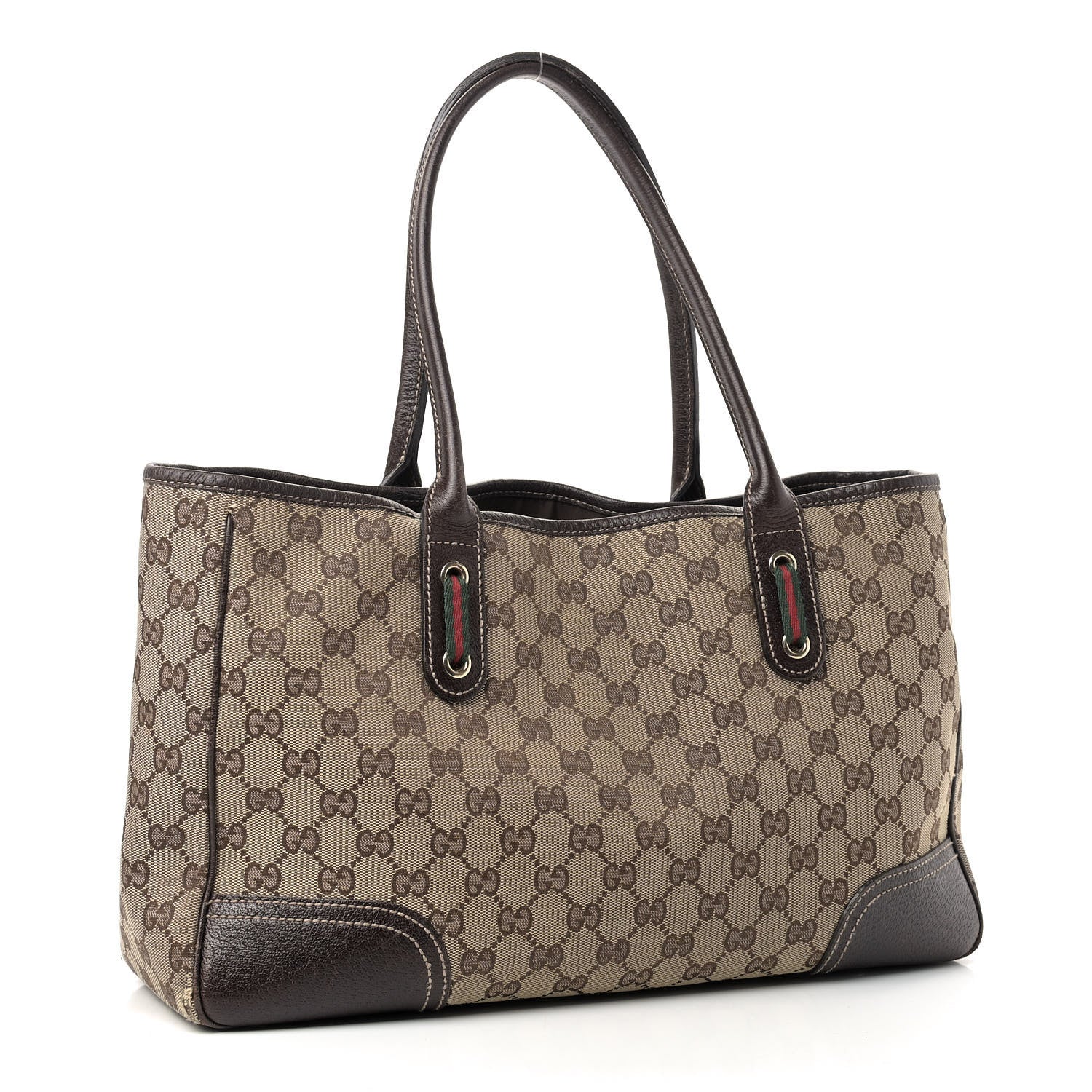 Gucci Monogram Medium Princy Tote Dark Brown 3 of 12