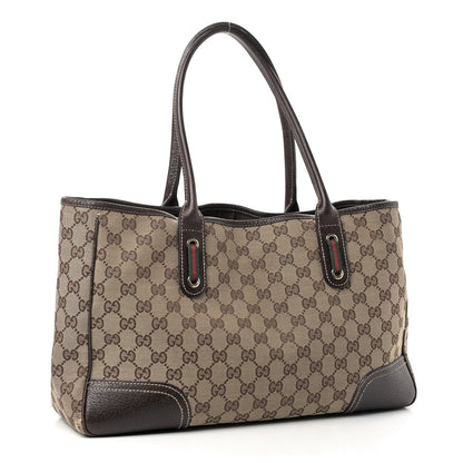 Gucci Monogram Medium Princy Tote Dark Brown 3 of 12