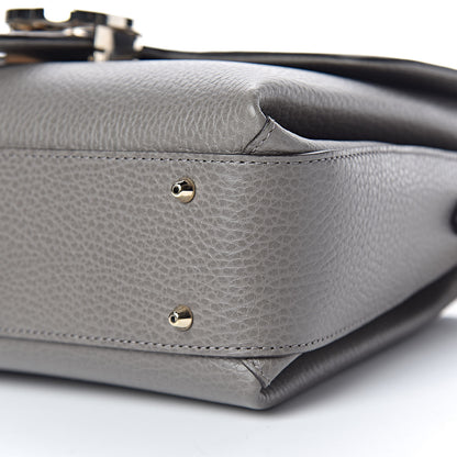 Gucci Dollar Calfskin Interlocking G Top Handle Shoulder Bag Loess 10 of 11