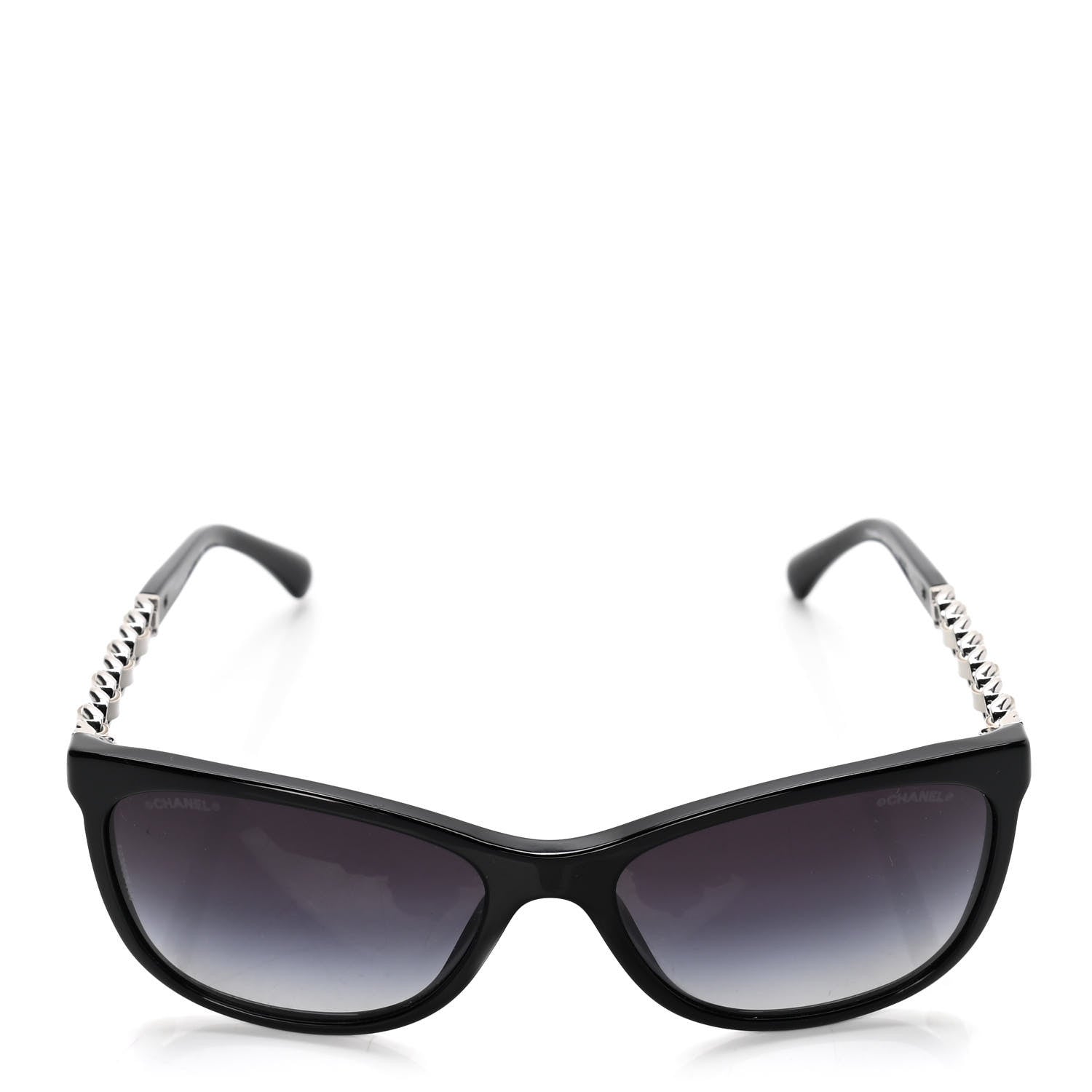 Chanel Cat Eye Chain Sunglasses 5260-Q Black 2 of 7