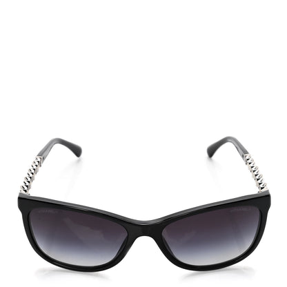 Chanel Cat Eye Chain Sunglasses 5260-Q Black 2 of 7