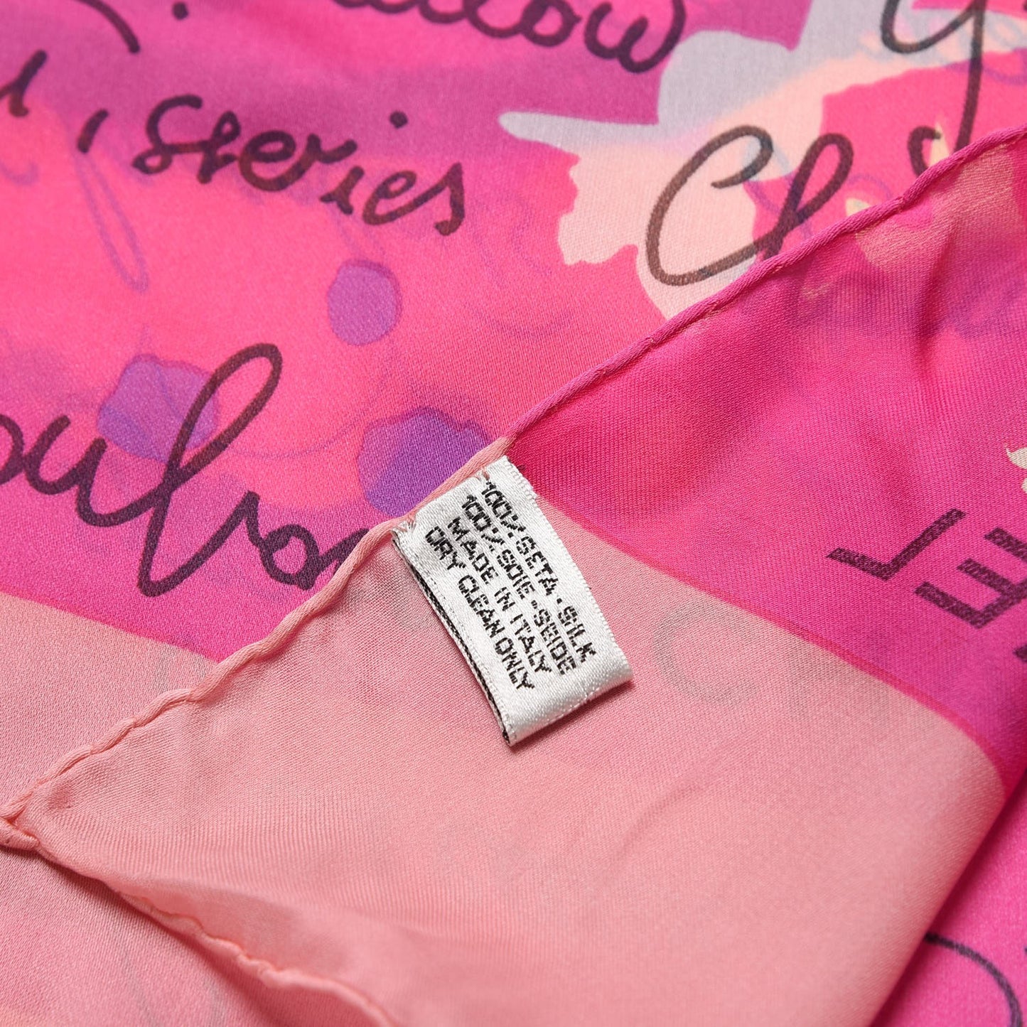 Silk CC Paris Scarf Pink