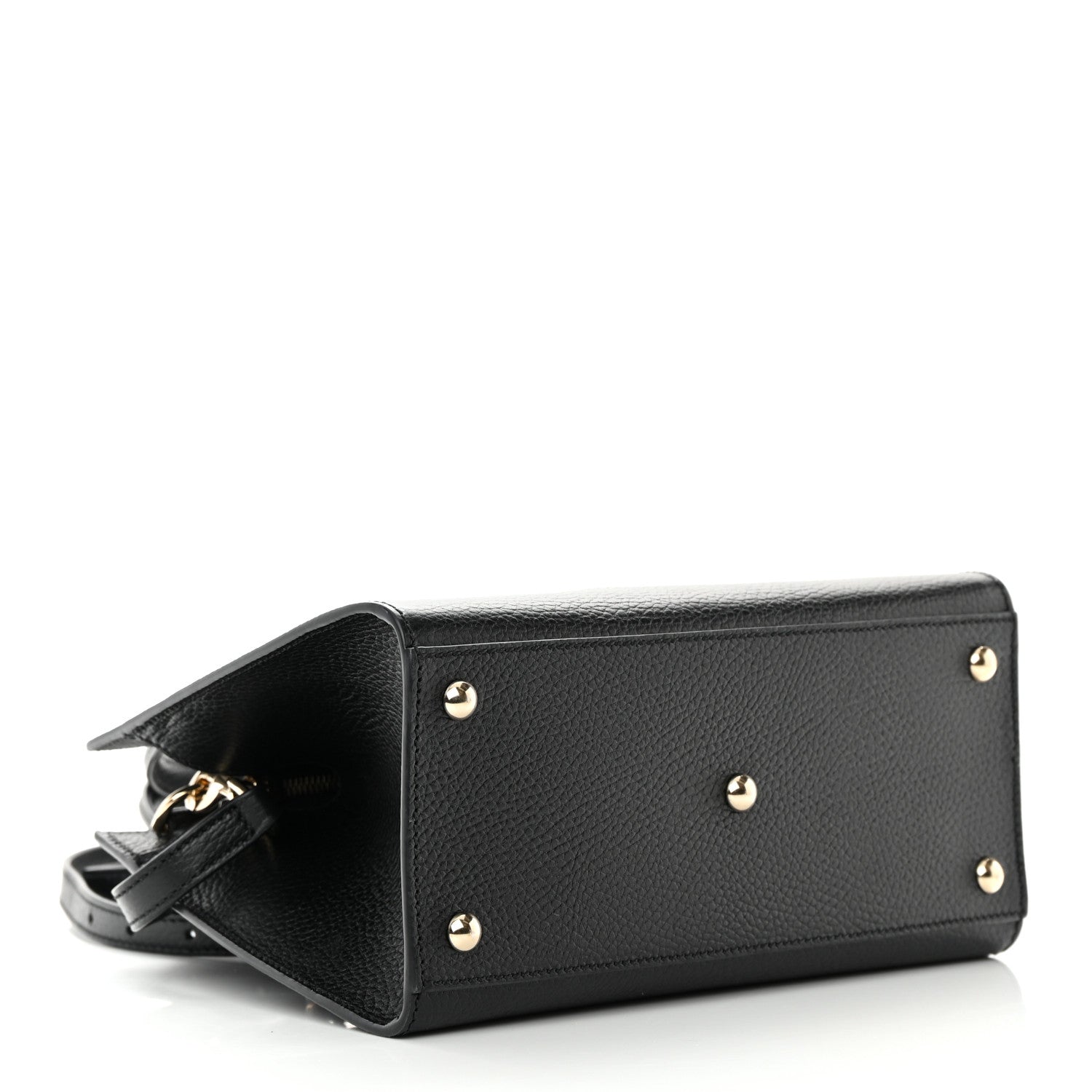 Gucci Pebbled Calfskin Medium Soho Top Handle Satchel Black 10 of 15