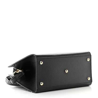 Gucci Pebbled Calfskin Medium Soho Top Handle Satchel Black 10 of 15