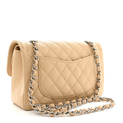Chanel Caviar Quilted Small Double Flap Beige 3 of 10