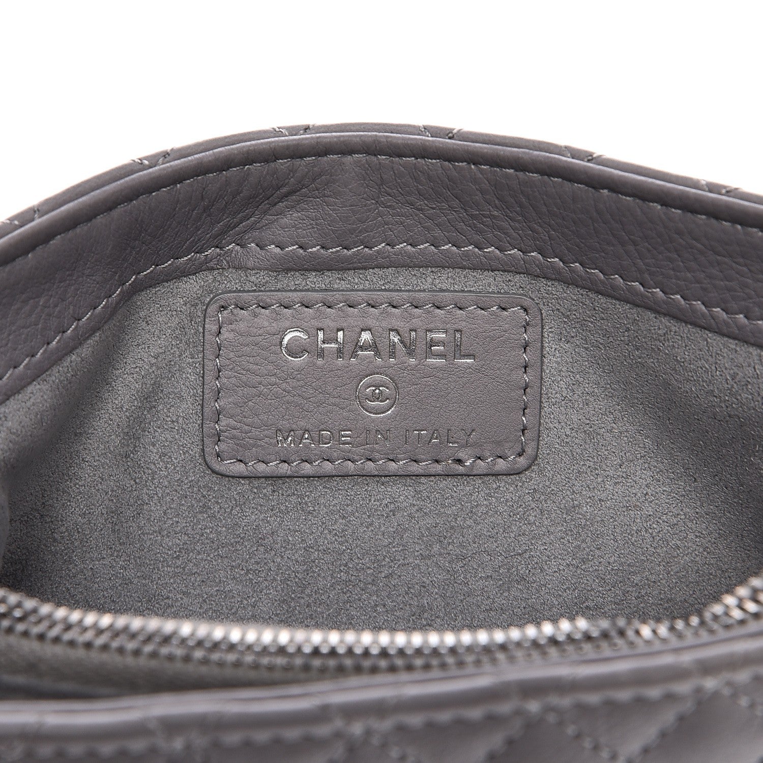 Chanel Calfskin Boy Reverso Mini Pochette Grey 6 of 8