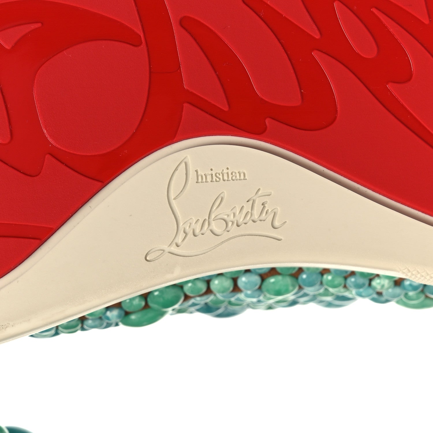 Christian Louboutin Calfskin Suede Minerom India Flat Sneakers 40.5 Turquoise 6 of 11