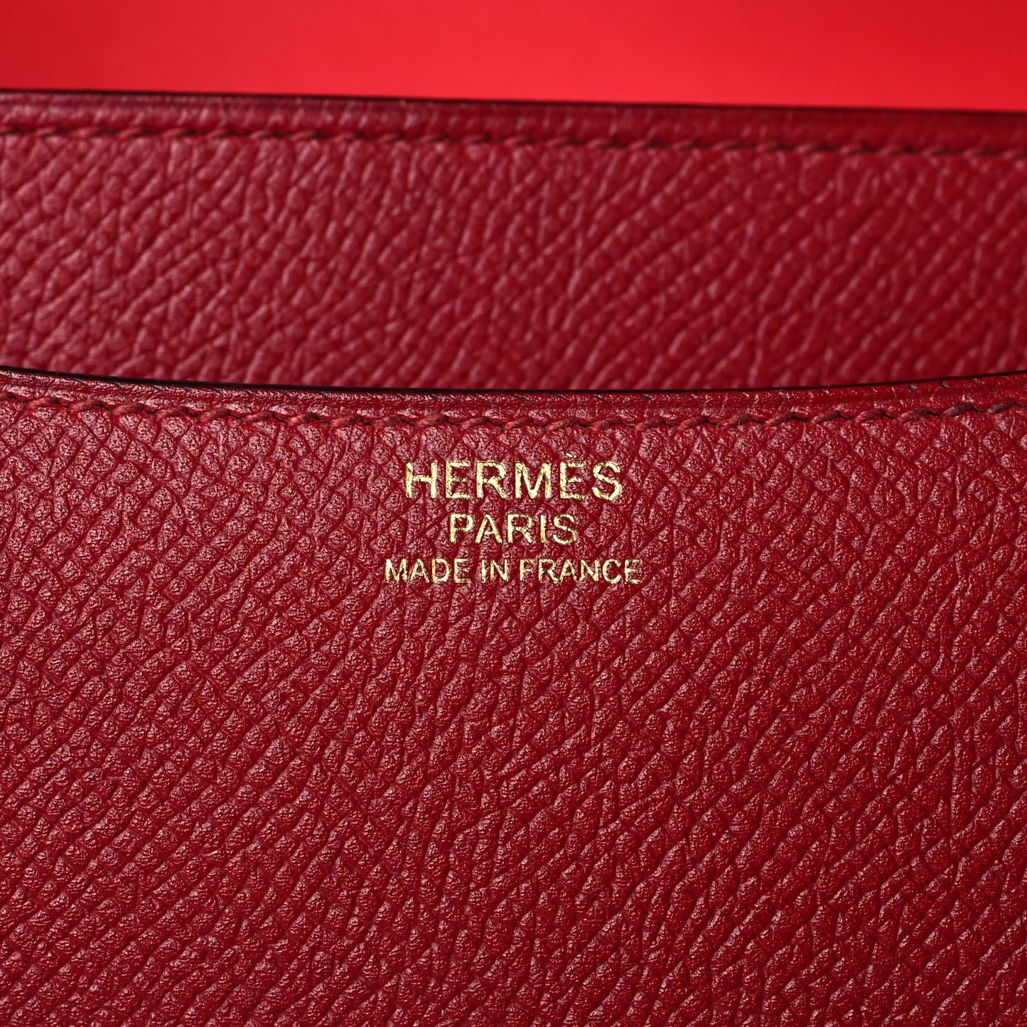 Epsom Enamel Constance 24 Rouge Grenat