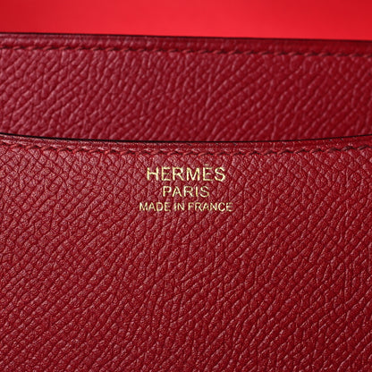Hermes Epsom Enamel Constance 24 Rouge Grenat 6 of 10