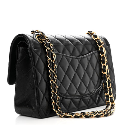 Chanel Lambskin Quilted Medium Double Flap Black 3 of 13