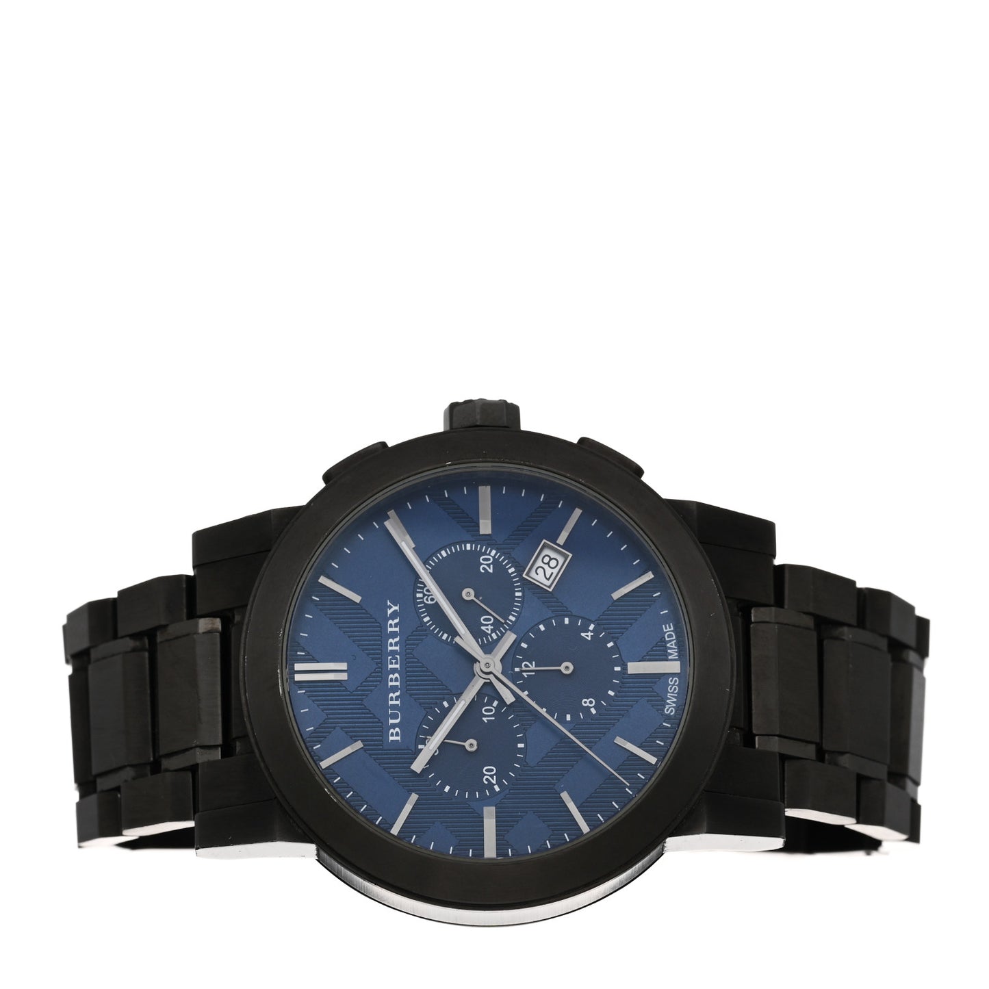 PVD Stainless Steel 43mm The City Quartz Watch Blue BU9365