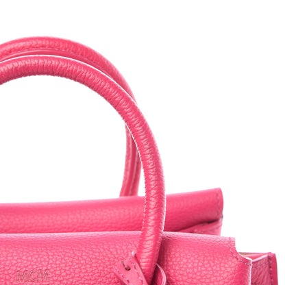 MCM Grained Calfskin Mini Milla Tote Beetroot Pink 9 of 14