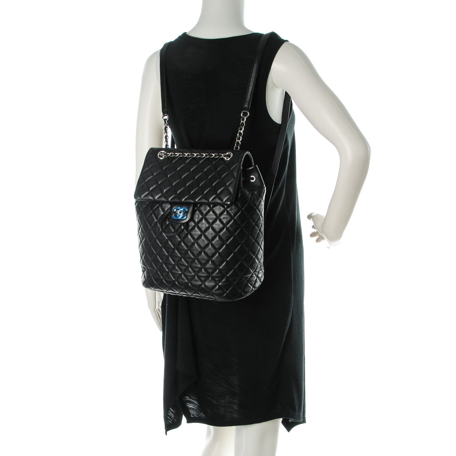 Chanel Lambskin Quilted Large Urban Spirit Backpack Black 2 of 7