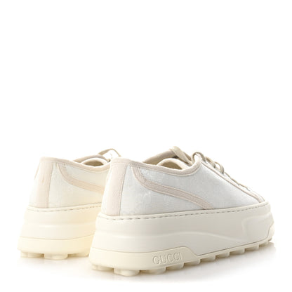 Gucci GG Monogram Womens 1977 Tennis Platform 52mm Sneakers 41 Great White Mystic White 4 of 9