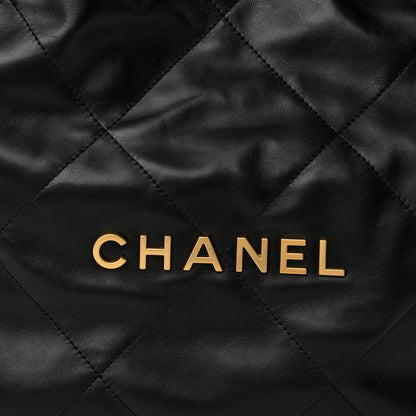 Chanel Shiny Calfskin Quilted Small Chanel 22 Black 9 of 11