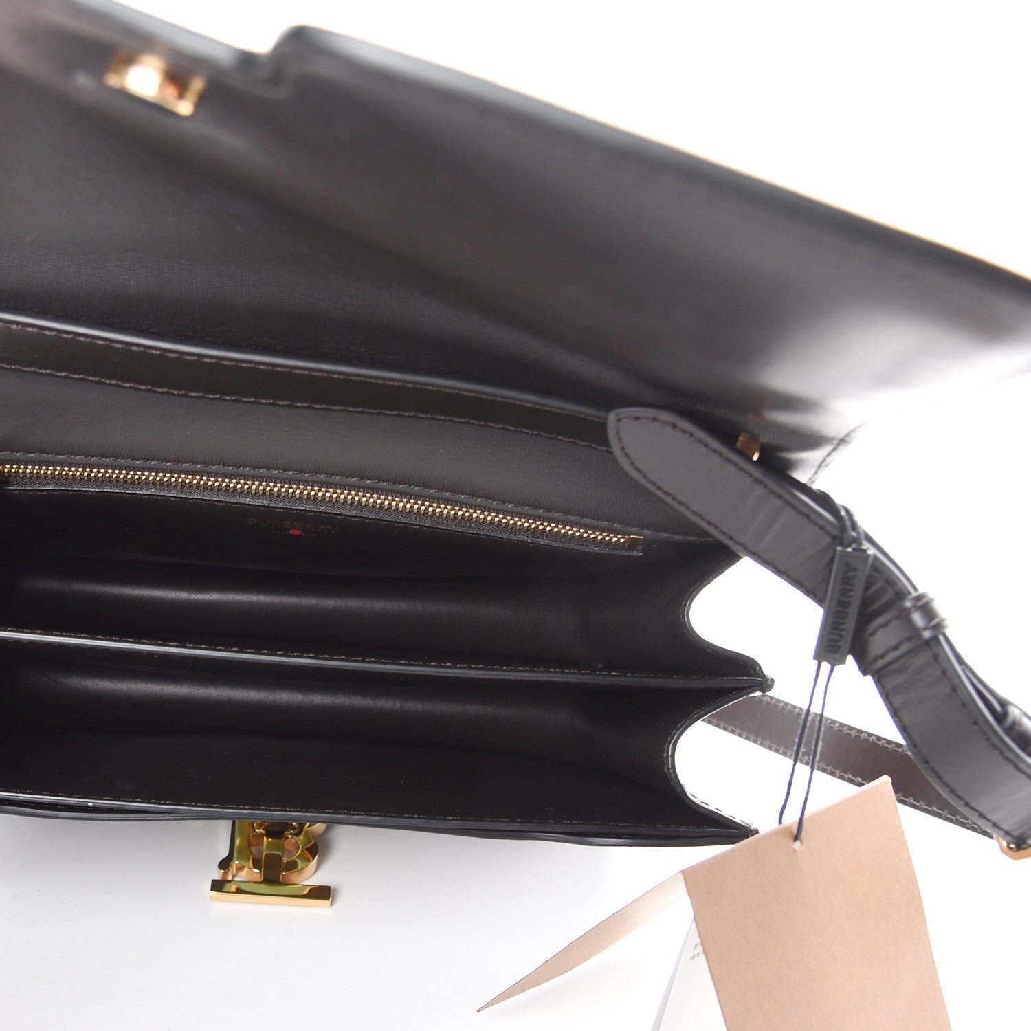 Burberry Calfskin Medium TB Bag Coffee 4 of 18
