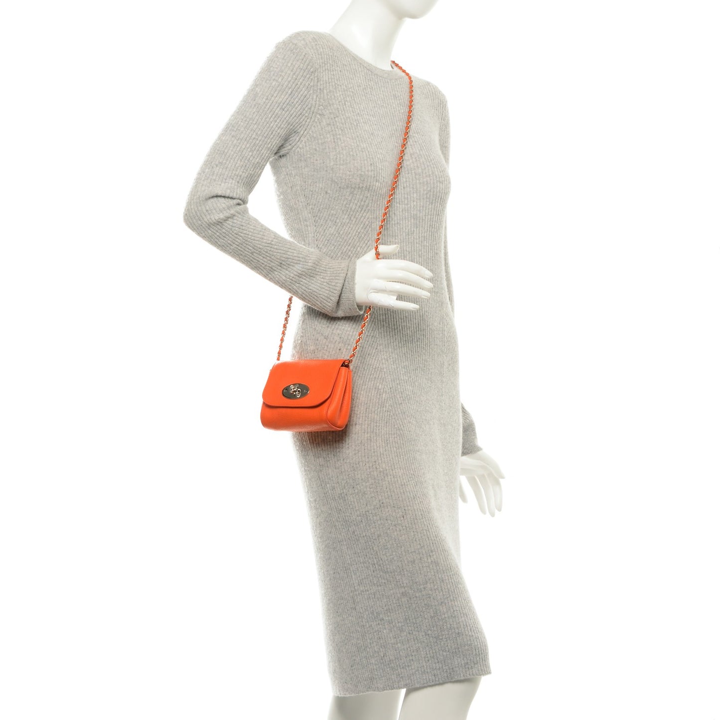 Small Classic Grain Calfskin Mini Lily Manadrin