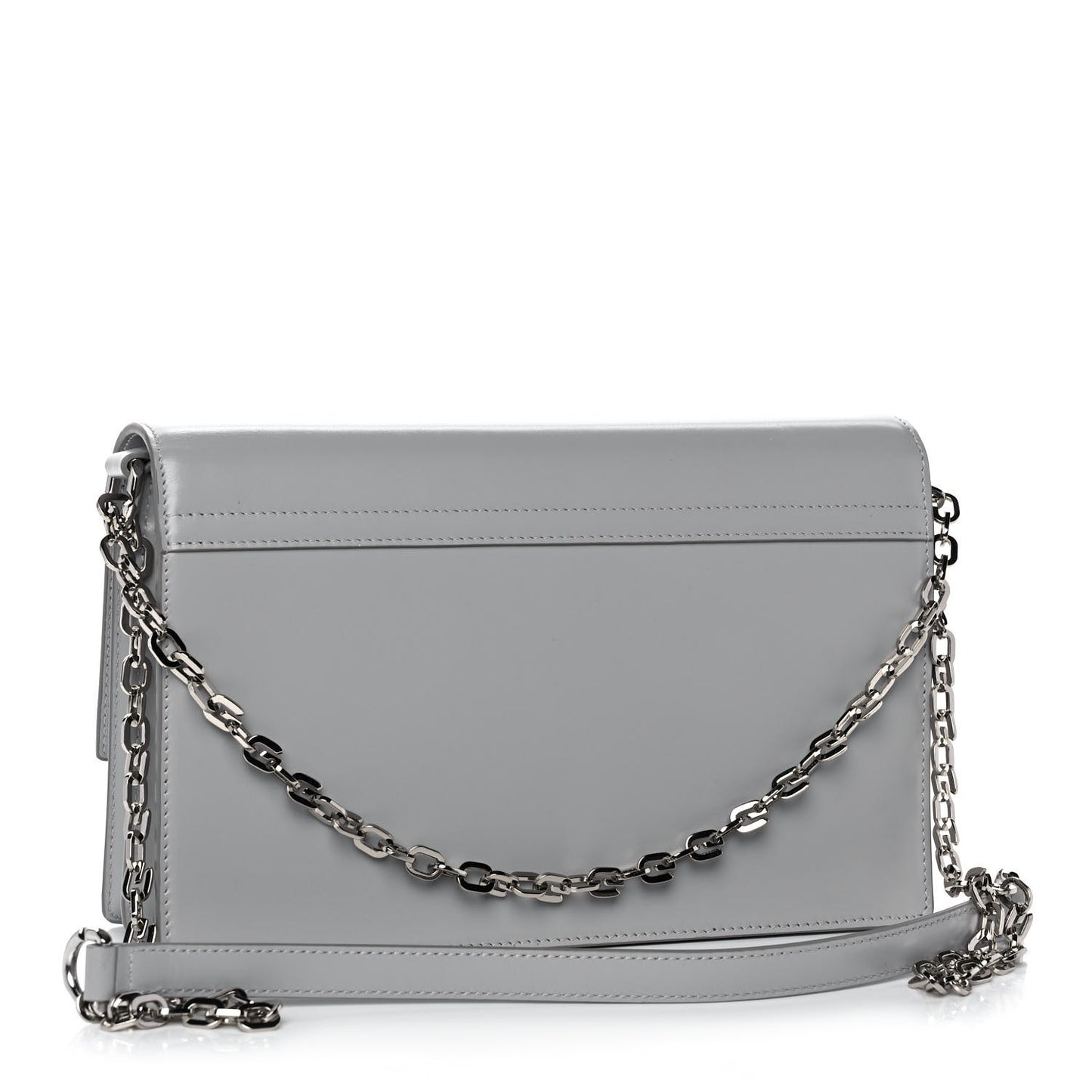 Calfskin Medium 4G Chain Shoulder Bag Cloud Grey