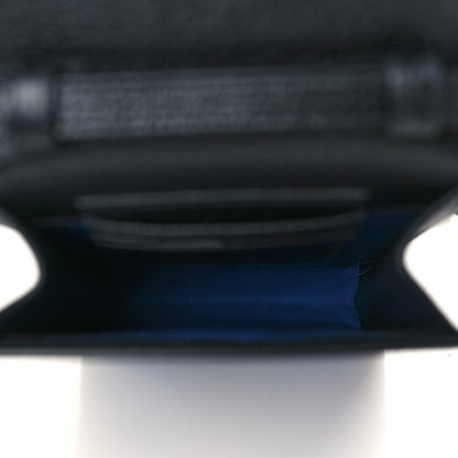 Gucci Econyl Nylon Monogram Off The Grid Crossbody Bag Guilted Blue Black 4 of 5