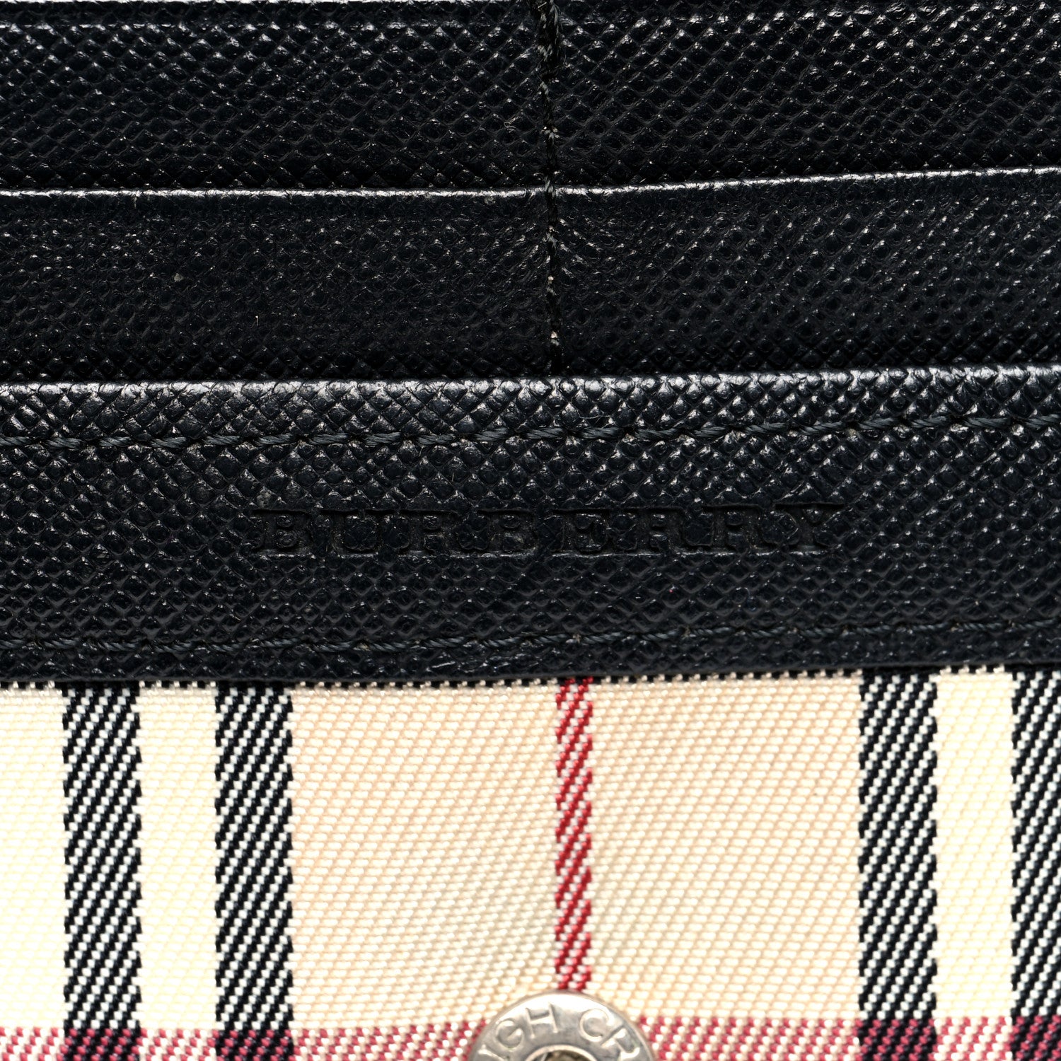 Burberry House Check Continental Wallet Black 6 of 6