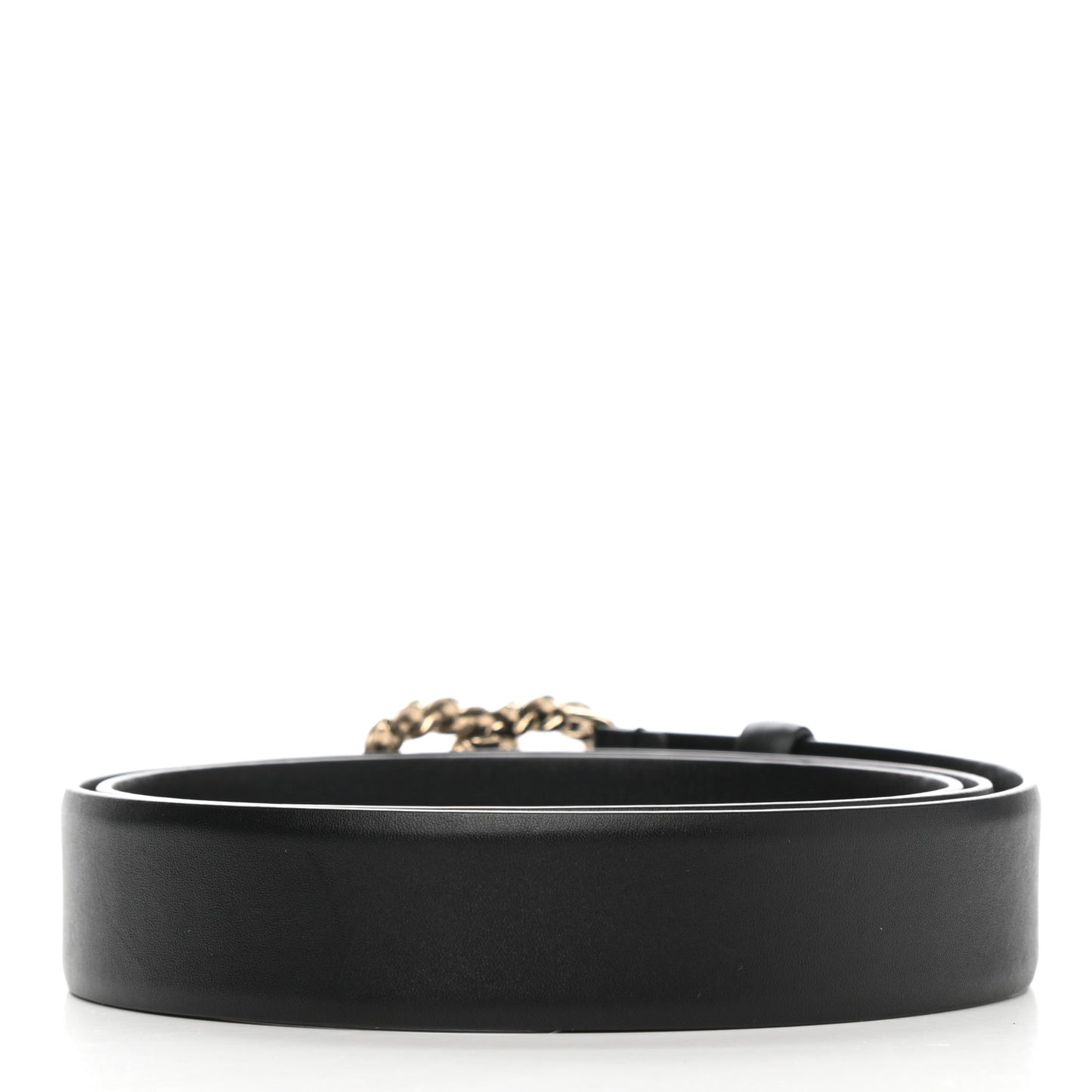 Calfskin Crystal Pearls Coronation CC Belt 95 38 Black