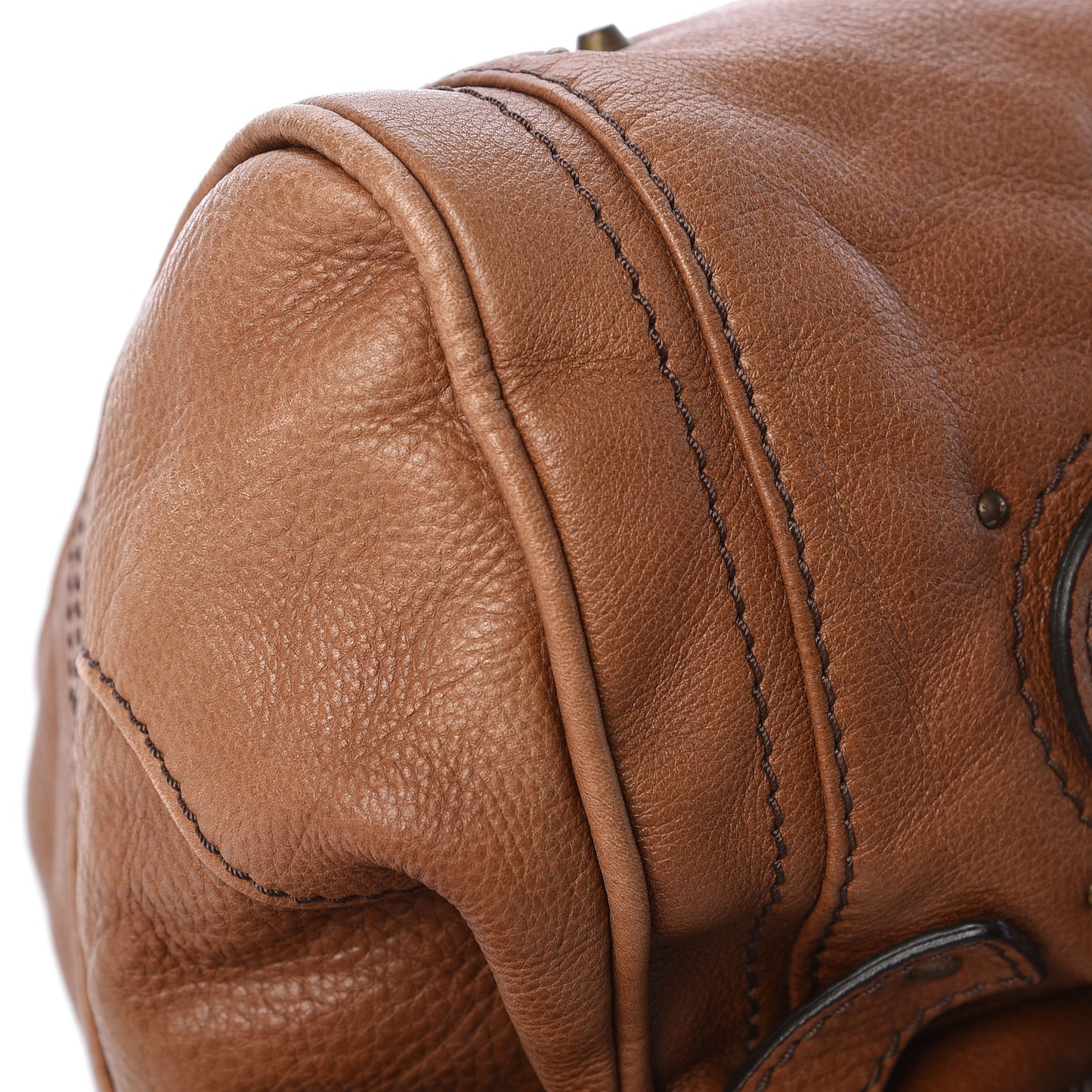 Calfskin Medium Paddington Satchel Tan