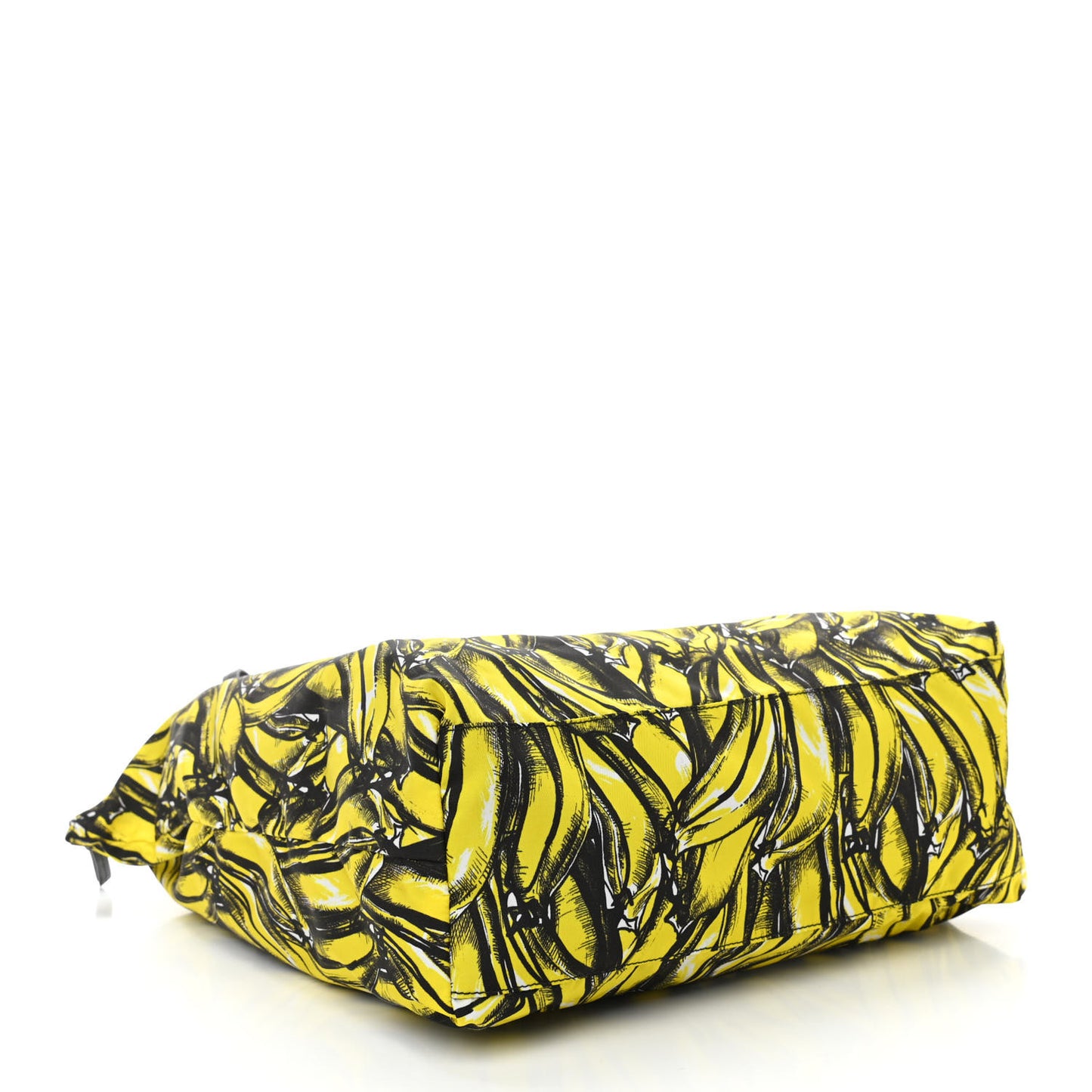 Tessuto Nylon Twin Shopper Tote Set of 2 Black Giallo