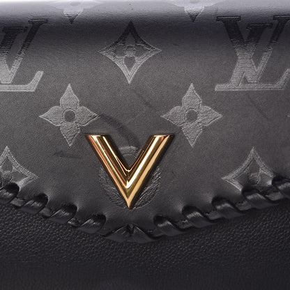 Louis Vuitton Monogram Cuir Plume Very Wallet Black 8 of 13
