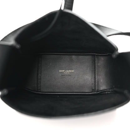 Saint Laurent Grained Calfskin Baby Le 5 A 7 Supple Hobo Black 6 of 11
