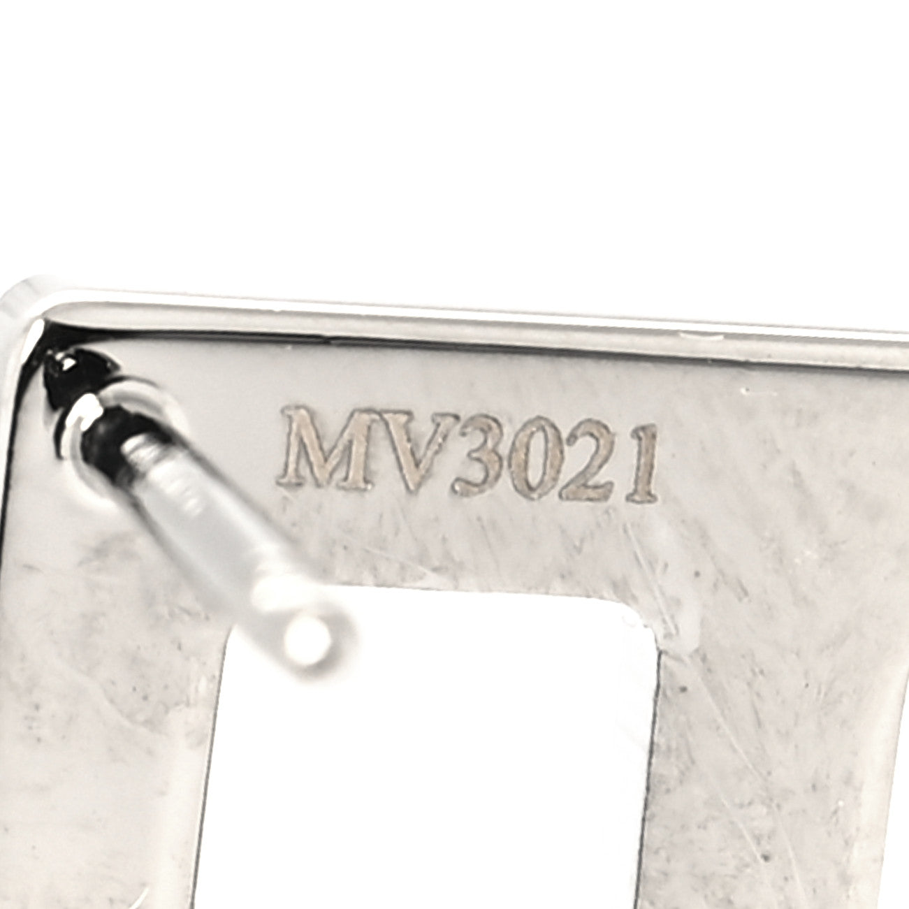 Metal Signature Earrings Silver