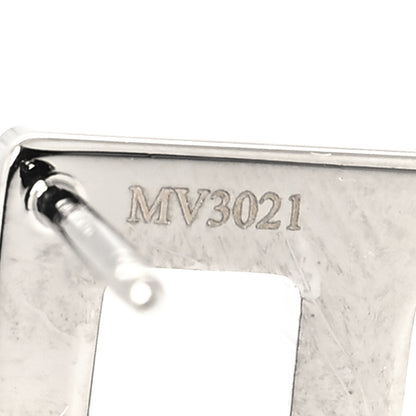 Fendi Metal Signature Earrings Silver 5 of 5
